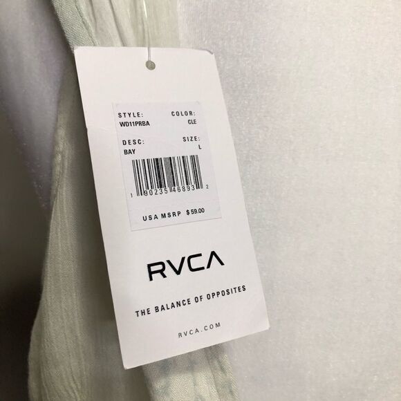 🆕 RVCA Women's Bay Halter Dress in Cloud Blue - Picture 5 of 8